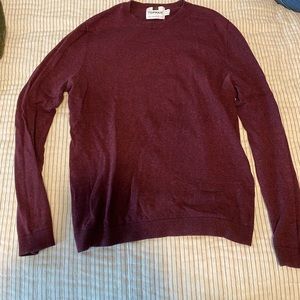 Topman Maroon Crewneck Sweater